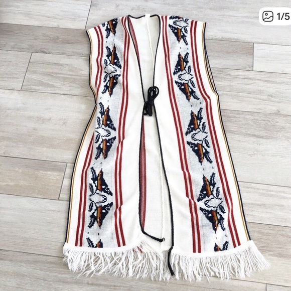Sweaters - Long Knit Vintage BOHO Duster